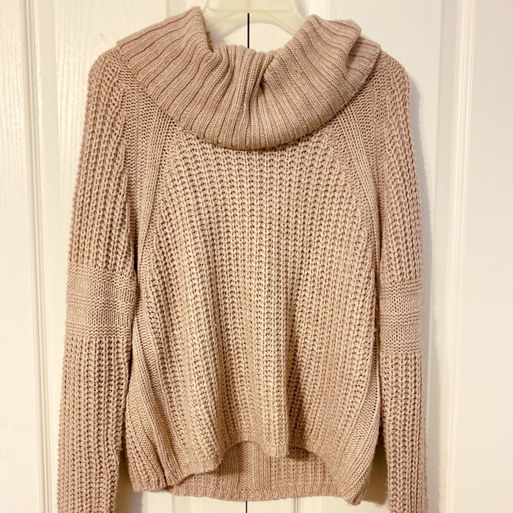 Woven Beige Sweater